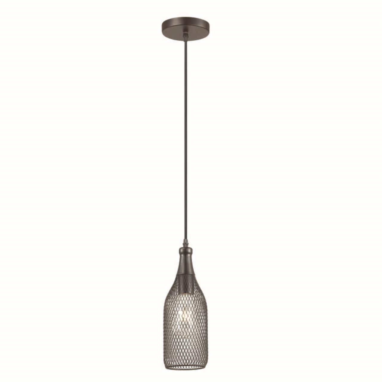 3353/1 PENDANT ODL17 413 черный Подвес E27 60W 220V BOTTLE