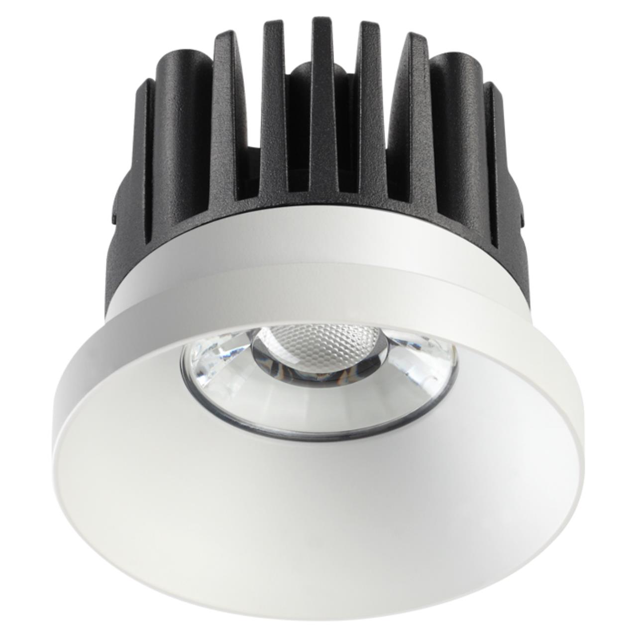 357585 SPOT NT18 088 белый Встраиваемый светильник IP44 LED 3000K 10W 100-265V METIS