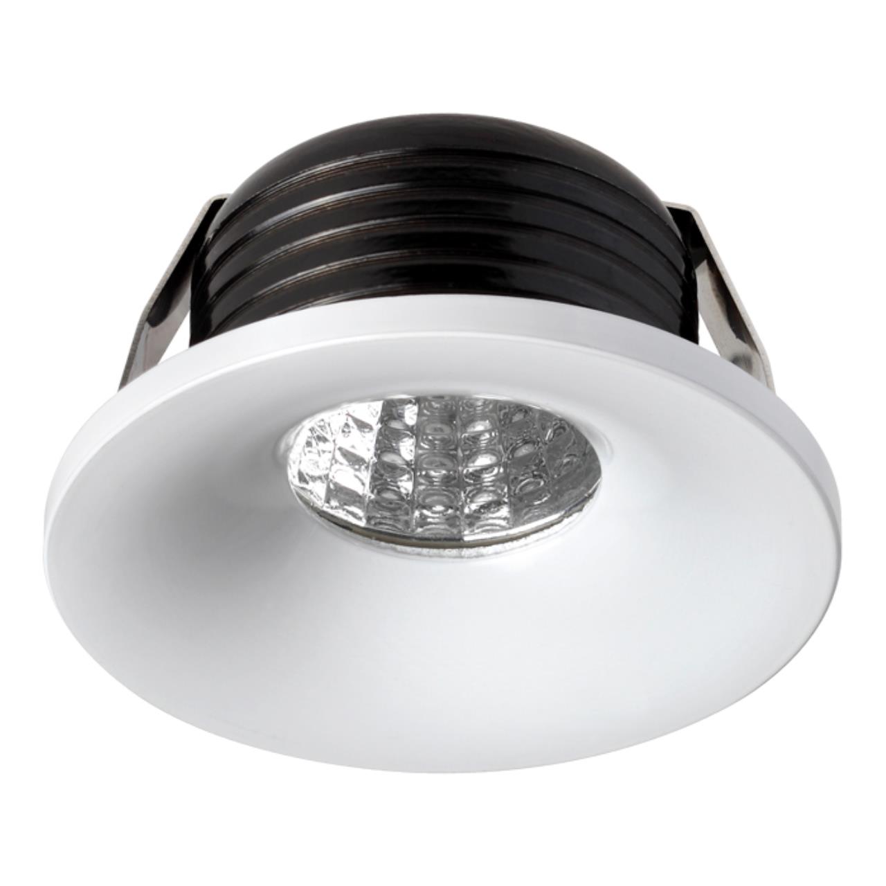 357700 SPOT NT18 090 белый Встраиваемый светильник IP20 LED 3000K 3W 160-265V DOT