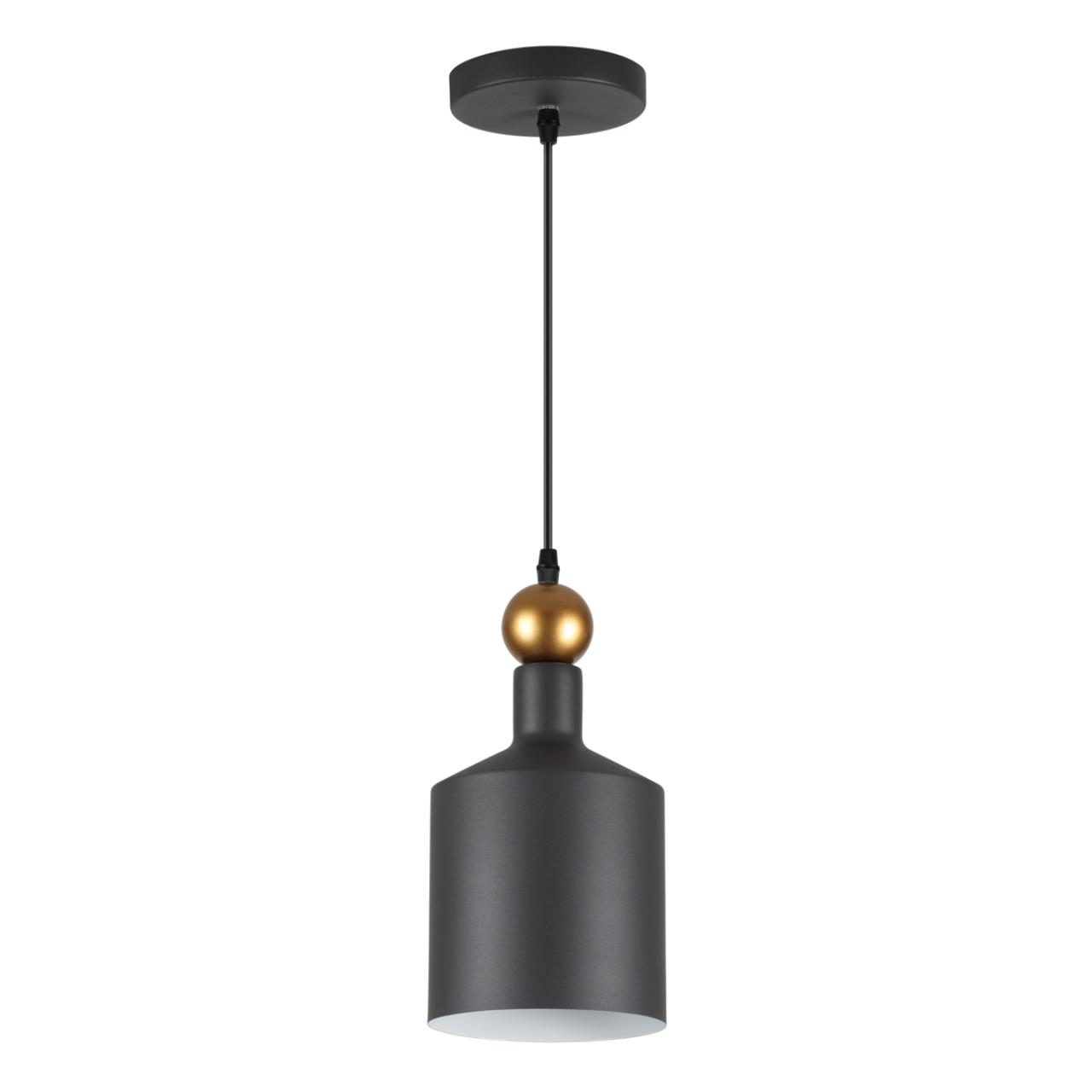 4085/1 PENDANT ODL19 387 черный/золотой Подвес Е27 1*40W 220V BOLLI