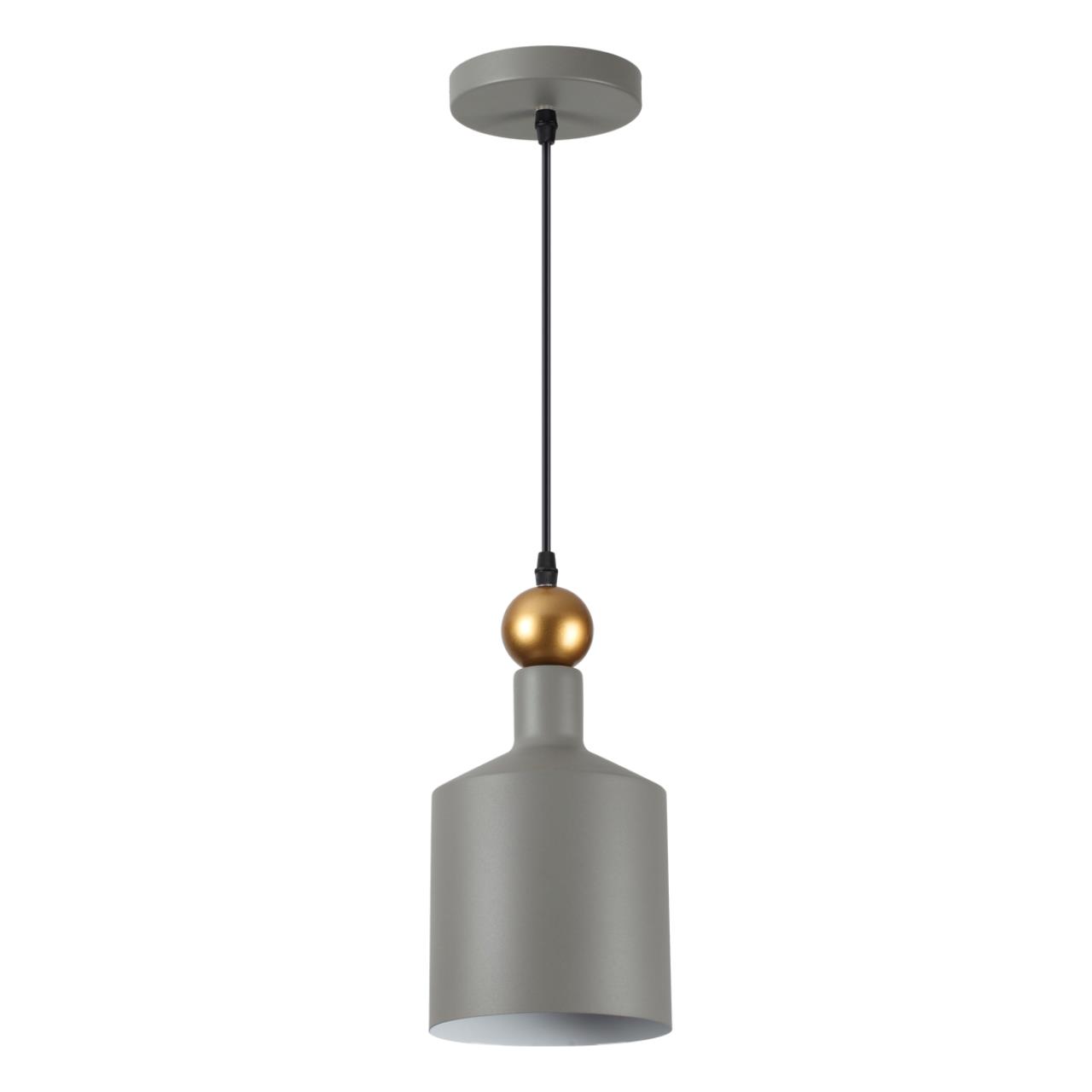 4086/1 PENDANT ODL19 387 серый/золотой Подвес Е27 1*40W 220V BOLLI