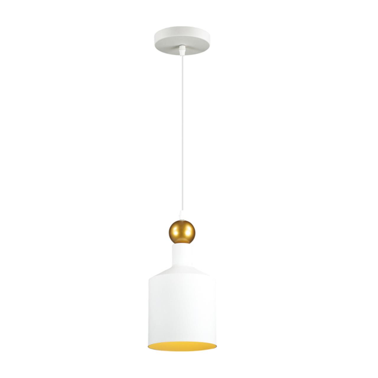 4087/1 PENDANT ODL19 387 белый/золотой Подвес Е27 1*40W 220V BOLLI