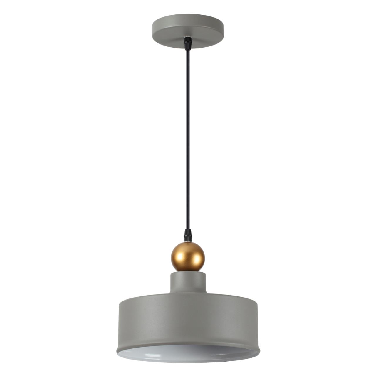 4089/1 PENDANT ODL19 387 серый/золотой Подвес Е27 1*40W BOLLI