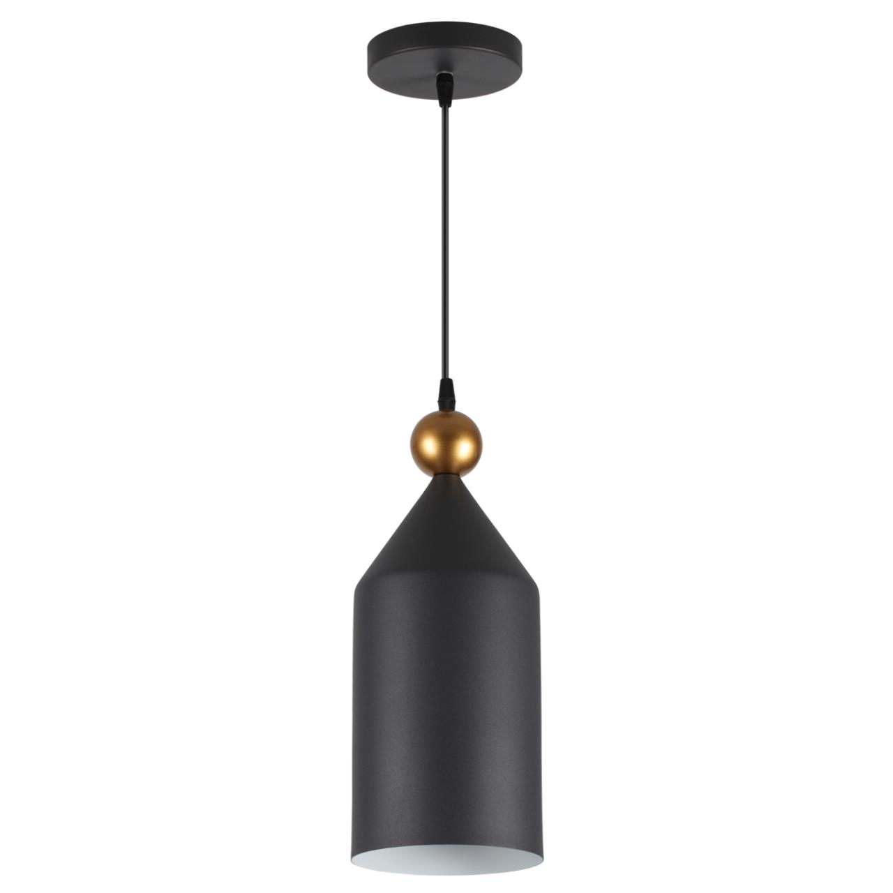 4091/1 PENDANT ODL19 385 черный/золотой Подвес Е27 1*40W BOLLI