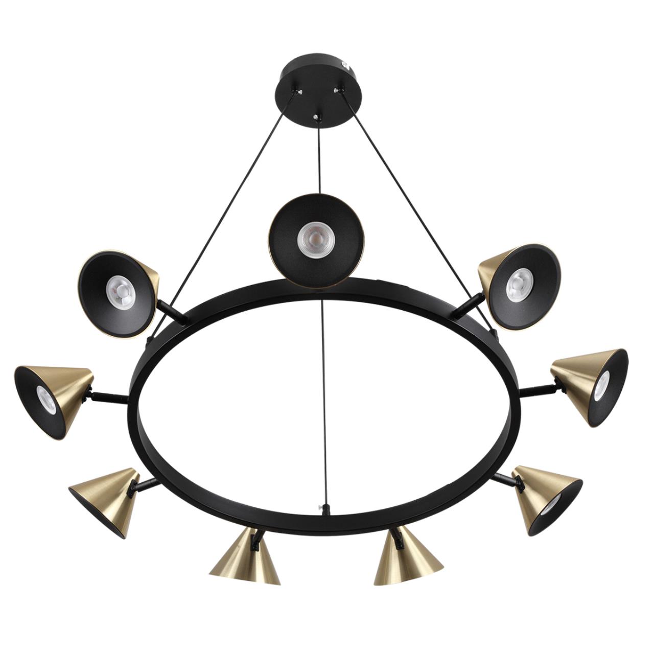 8233/9 COMFI LN26 255 черный/золото, металл Подвесной светильник GU10 LED 9*7W 220V LAMINA - вид 3