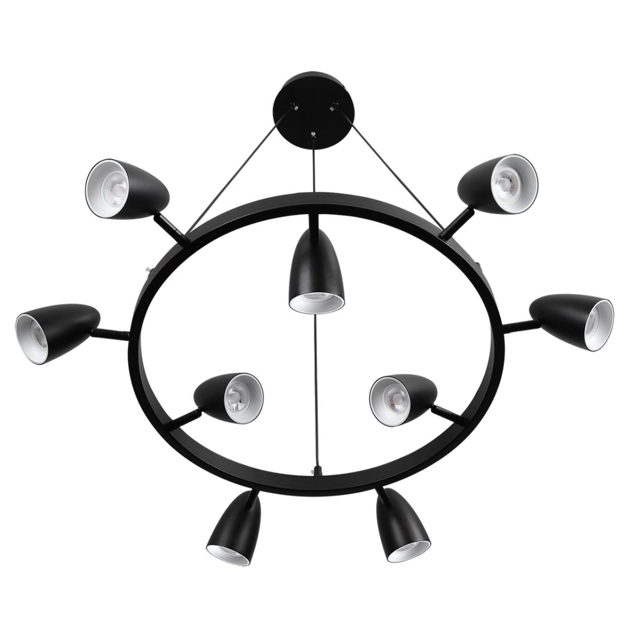 8237/9 COMFI LN26 256 черный, металл Светильник подвесной GU10 LED 9*7W 220V ILMINA - вид 3