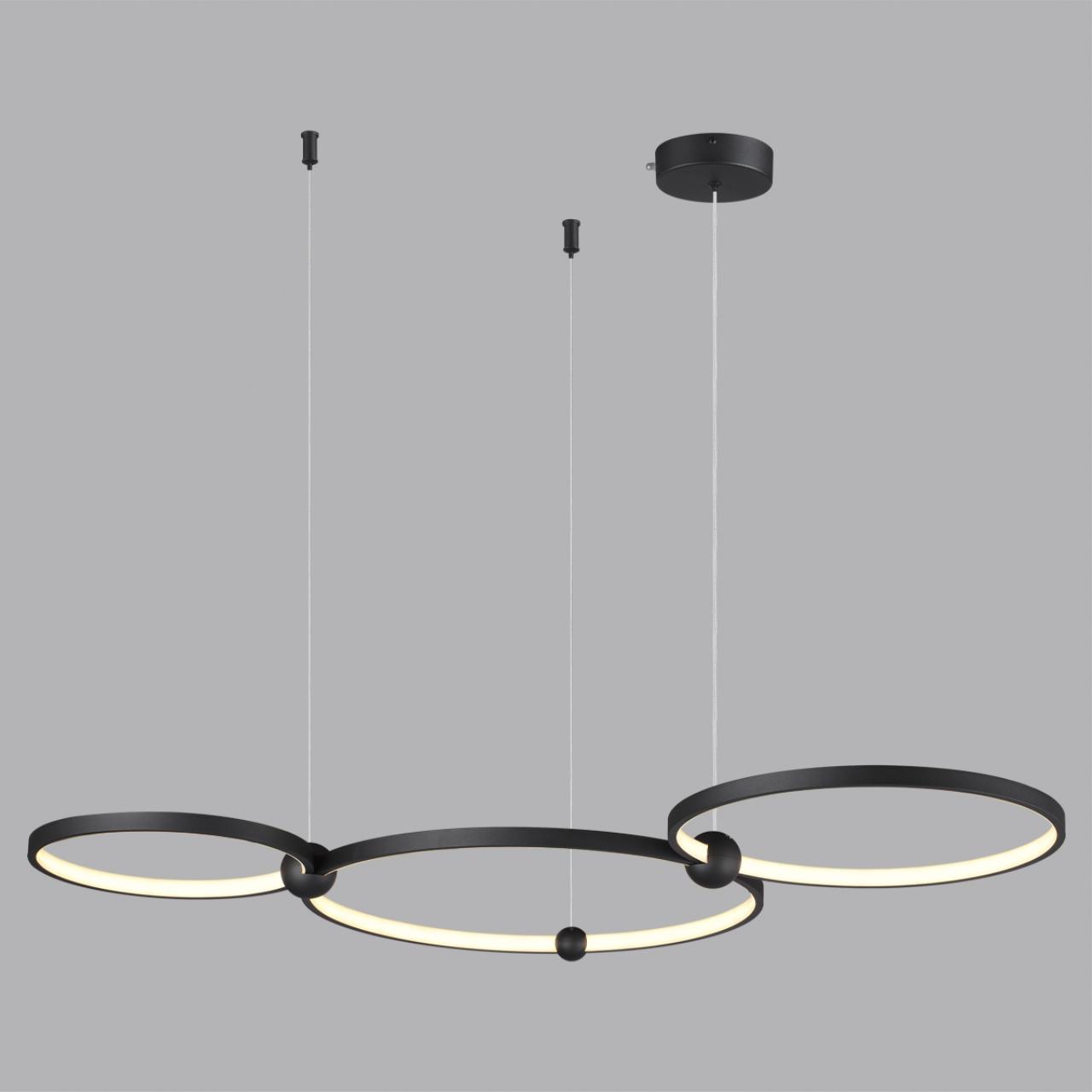 6533/85L LEDIO LN23 000 чёрный Светильник подвеснойс ПДУ LED 85W 3000-6000K 220V DIEGO - вид 3