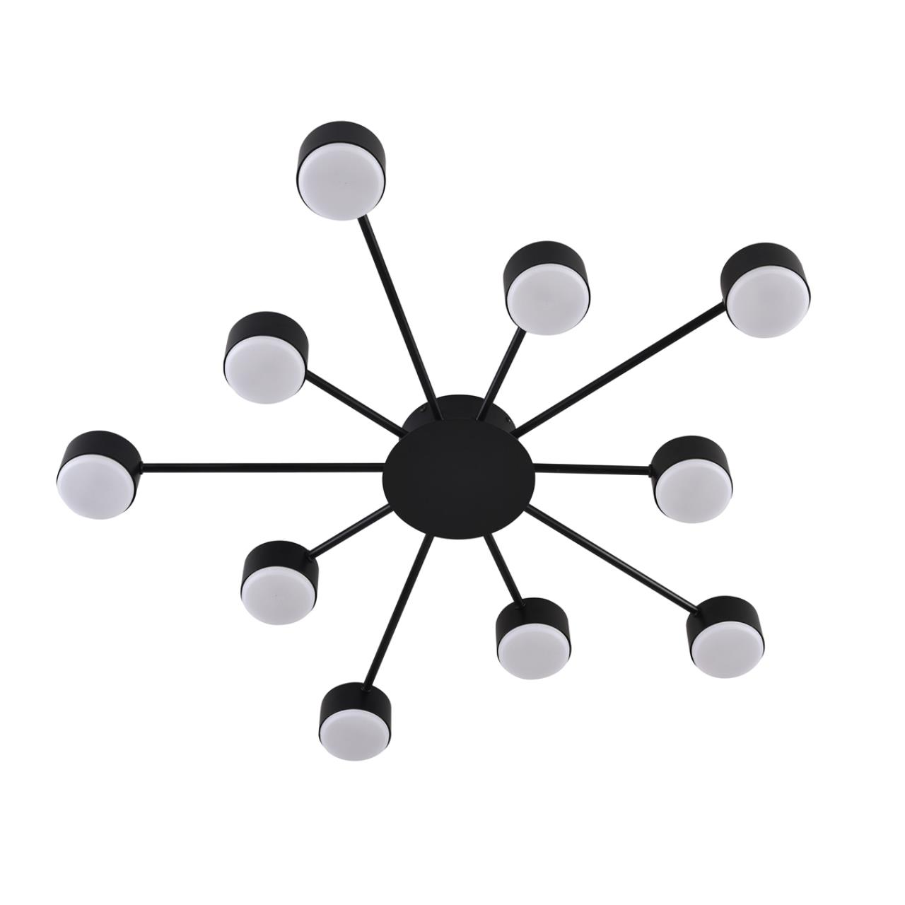 8344/10C COMFI LN26 251 черный, металл Люстра GX53 LED 10*7W 220V TORINA - вид 3